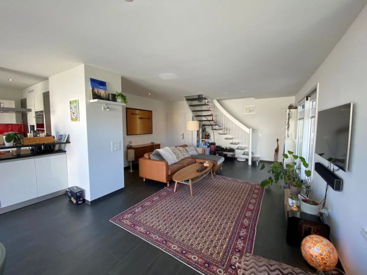 Maisonette-Attikawohnung mit Weitsicht in Zeiningen